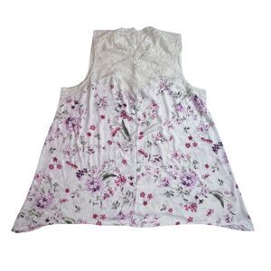 Torrid Blouse Womens 2X Floral Romantic Victorian Tank Coquette Fairycore Top